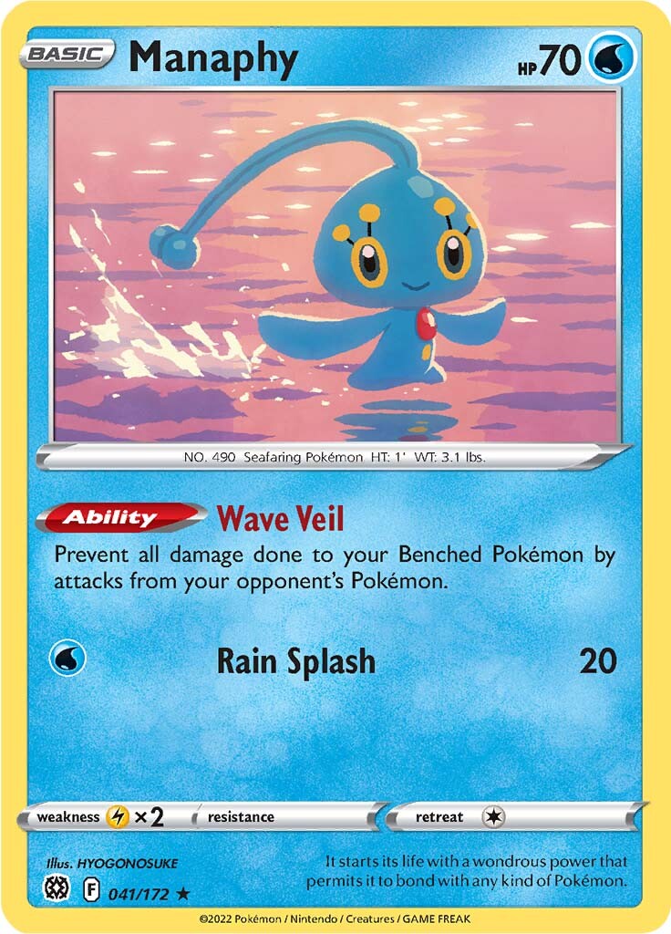 Manaphy (041/172) [Sword & Shield: Brilliant Stars] | Jack's On Queen