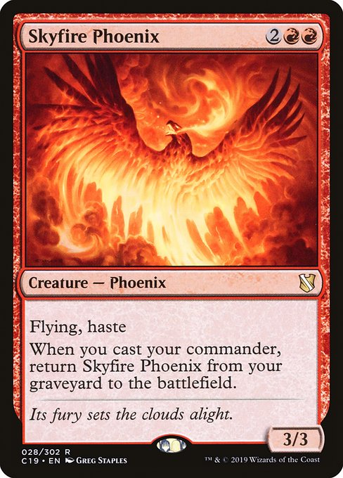 Skyfire Phoenix [Commander 2019] | Jack's On Queen