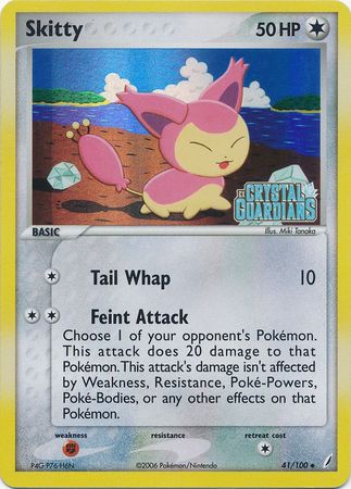 Skitty (41/100) (Stamped) [EX: Crystal Guardians] | Jack's On Queen