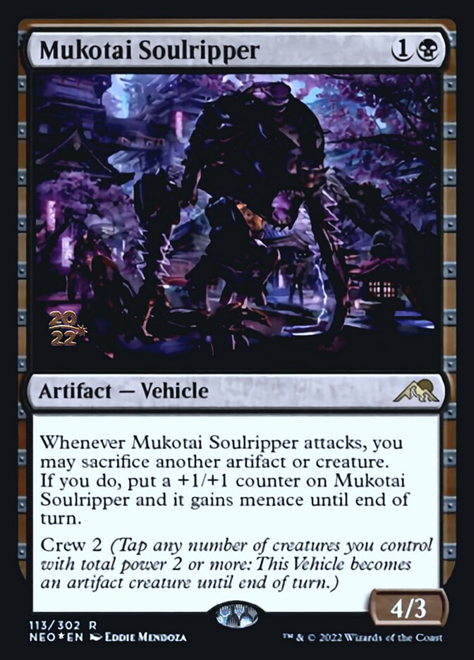 Mukotai Soulripper [Kamigawa: Neon Dynasty Prerelease Promos] | Jack's On Queen