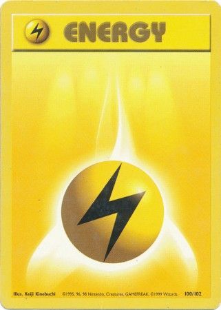 Lightning Energy (100/102) [Base Set Unlimited] | Jack's On Queen