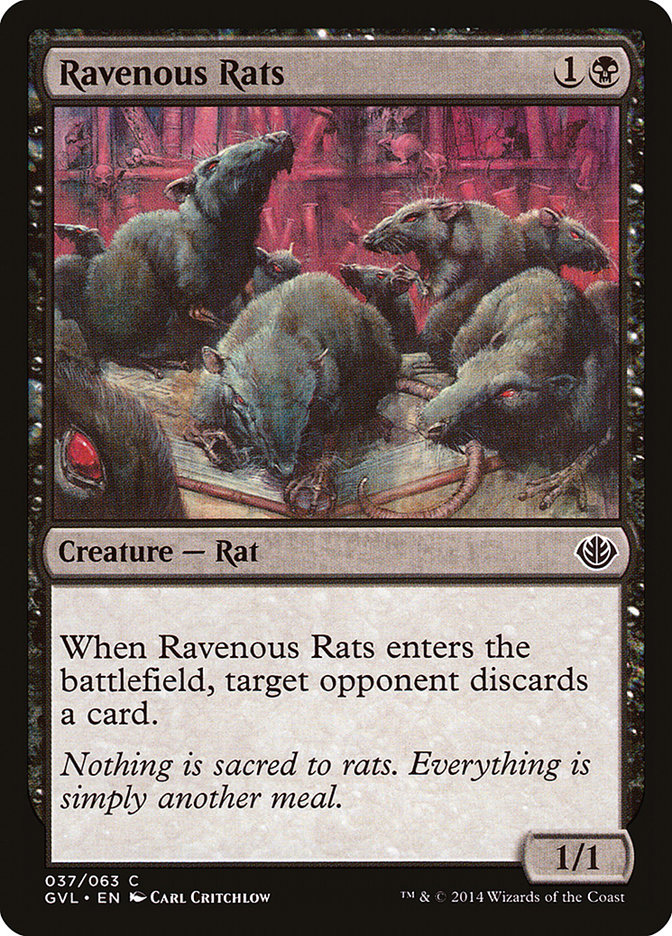 Ravenous Rats (Garruk vs. Liliana) [Duel Decks Anthology] | Jack's On Queen