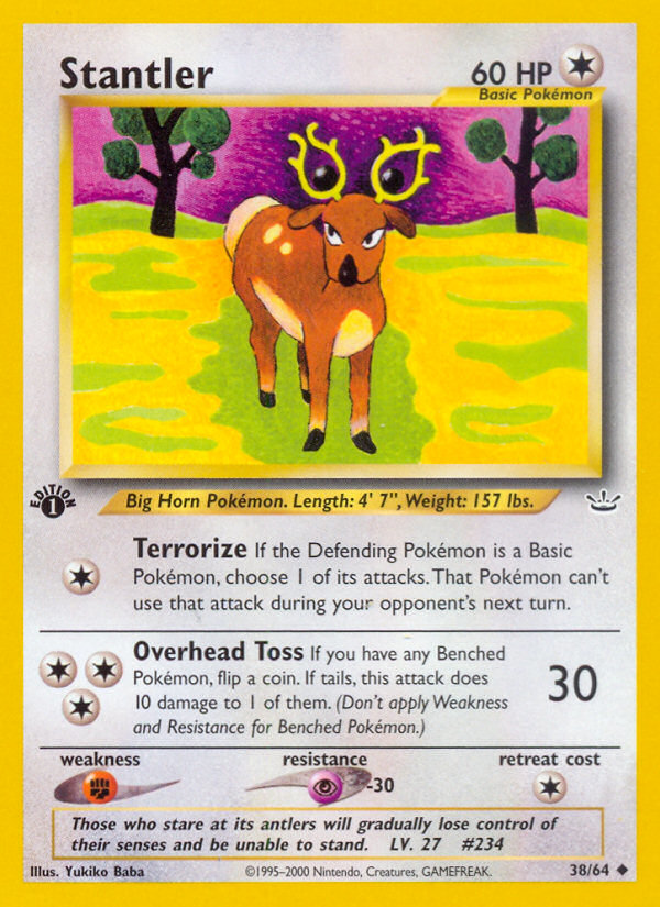 Stantler (38/64) [Neo Revelation 1st Edition] | Jack's On Queen