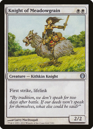 Knight of Meadowgrain [Duel Decks: Knights vs. Dragons] | Jack's On Queen