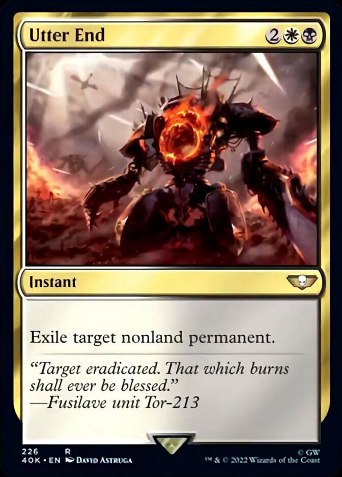 Utter End (Surge Foil) [Universes Beyond: Warhammer 40,000] | Jack's On Queen