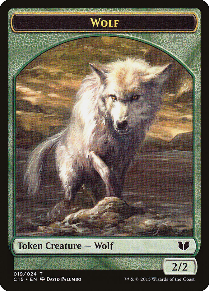 Wolf // Zombie Double-Sided Token [Commander 2015 Tokens] | Jack's On Queen