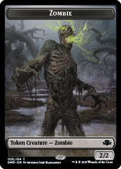 Zombie // Construct Double-Sided Token [Dominaria Remastered Tokens] | Jack's On Queen