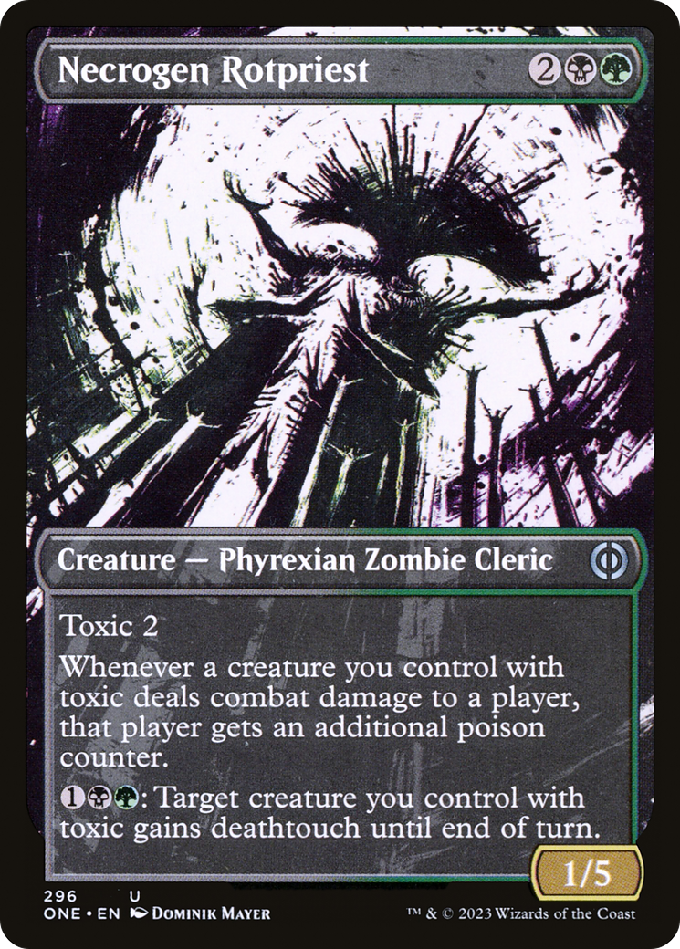 Necrogen Rotpriest (Borderless Ichor) [Phyrexia: All Will Be One] | Jack's On Queen