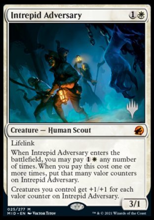 Intrepid Adversary (Promo Pack) [Innistrad: Midnight Hunt Promos] | Jack's On Queen