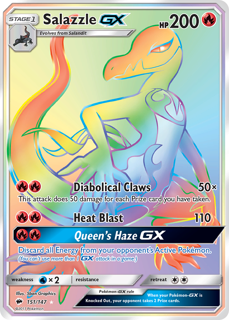 Salazzle GX (151/147) [Sun & Moon: Burning Shadows] | Jack's On Queen