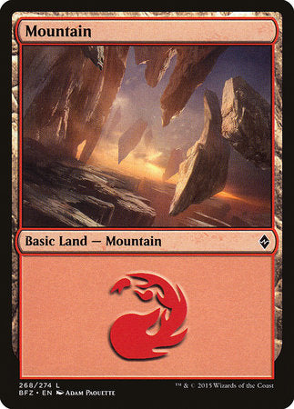 Mountain (268) [Battle for Zendikar] | Jack's On Queen