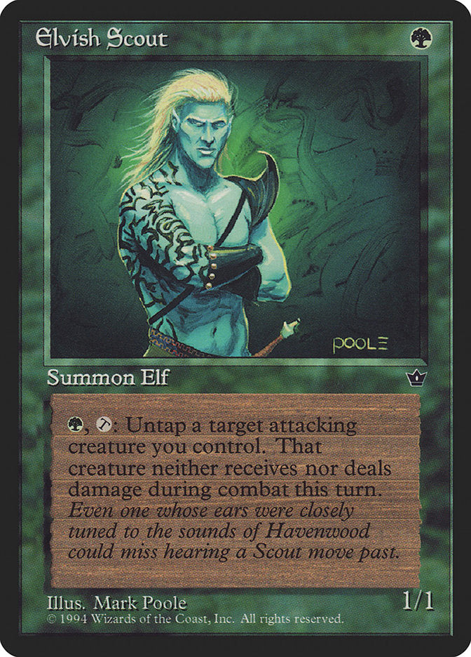 Elvish Scout (Mark Poole) [Fallen Empires] | Jack's On Queen