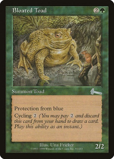 Bloated Toad [Urza's Legacy] | Jack's On Queen