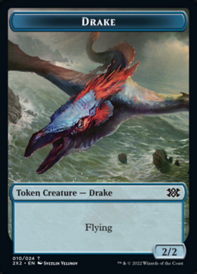 Drake // Eldrazi Scion Double-sided Token [Double Masters 2022 Tokens] | Jack's On Queen