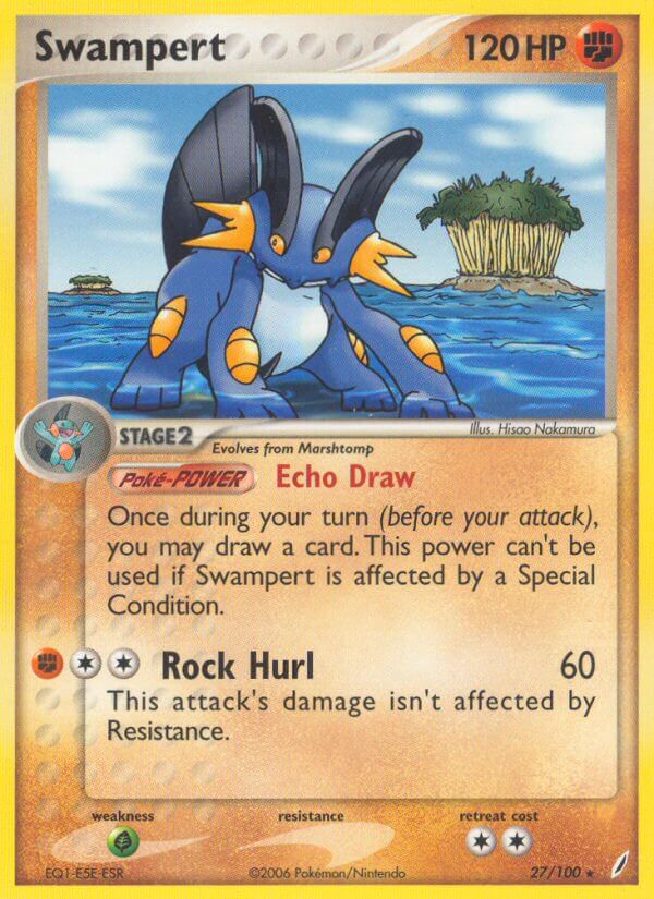 Swampert (27/100) (Theme Deck Exclusive) [EX: Crystal Guardians] | Jack's On Queen