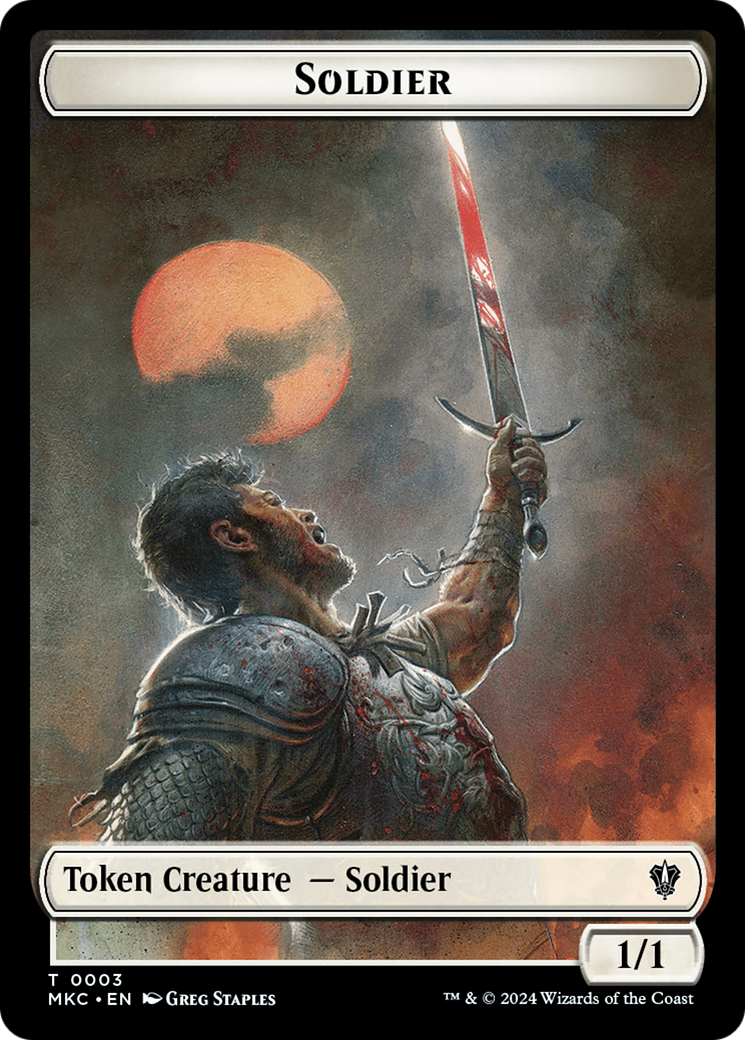 Soldier // Ogre Double-Sided Token [Murders at Karlov Manor Commander Tokens] | Jack's On Queen