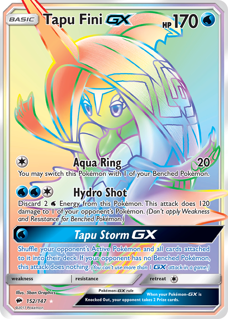 Tapu Fini GX (152/147) [Sun & Moon: Burning Shadows] | Jack's On Queen