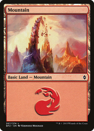 Mountain (267) [Battle for Zendikar] | Jack's On Queen