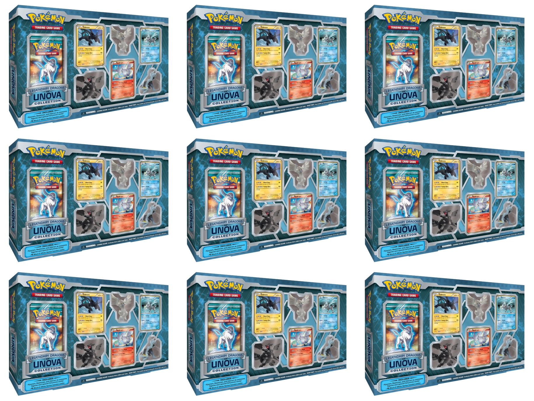 Legendary Dragons of Unova Collection Display | Jack's On Queen