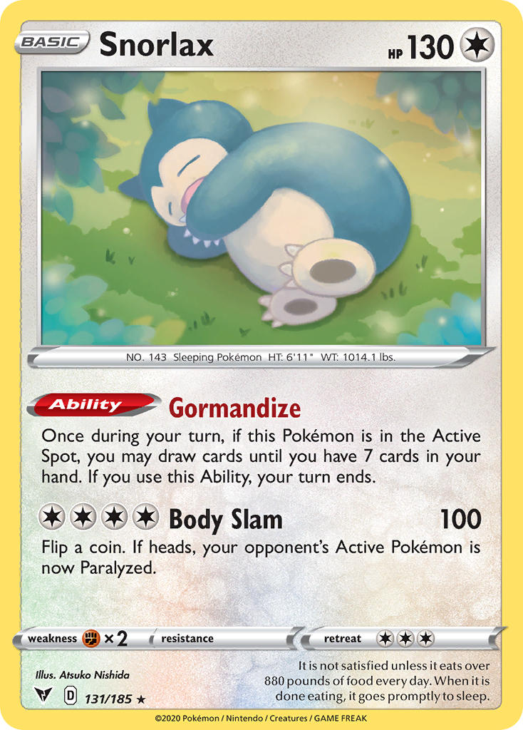 Snorlax (131/185) [Sword & Shield: Vivid Voltage] | Jack's On Queen