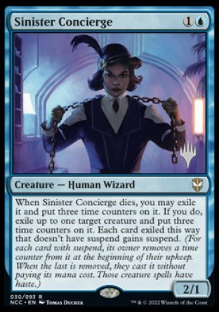 Sinister Concierge (Promo Pack) [Streets of New Capenna Commander Promos] | Jack's On Queen