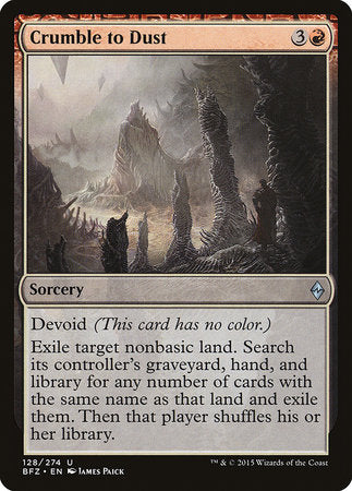 Crumble to Dust [Battle for Zendikar] | Jack's On Queen