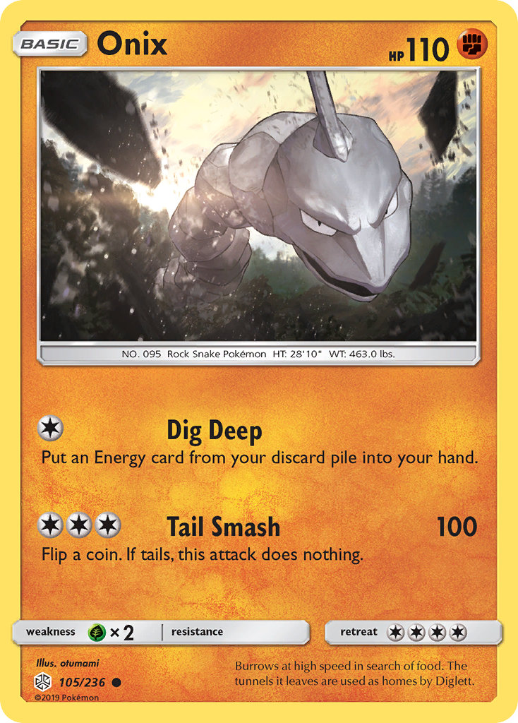 Onix (105/236) [Sun & Moon: Cosmic Eclipse] | Jack's On Queen