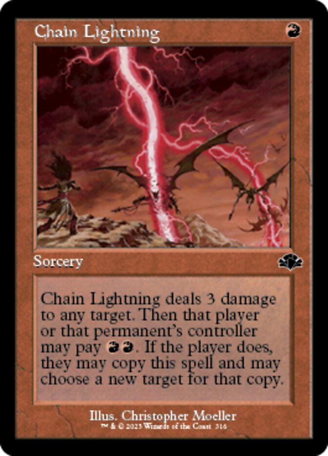 Chain Lightning (Retro) [Dominaria Remastered] | Jack's On Queen