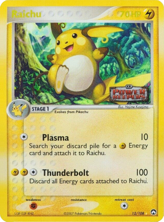 Raichu (12/108) (Stamped) [EX: Power Keepers] | Jack's On Queen