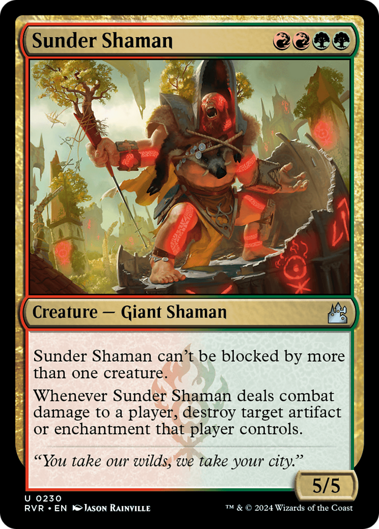 Sunder Shaman [Ravnica Remastered] | Jack's On Queen