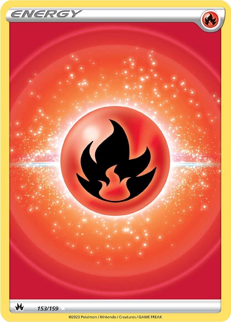 Fire Energy (153/159) (Texture Full Art) [Sword & Shield: Crown Zenith] | Jack's On Queen