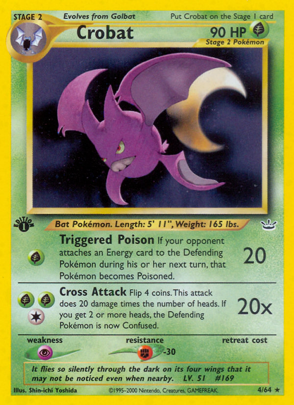 Crobat (4/64) [Neo Revelation 1st Edition] | Jack's On Queen