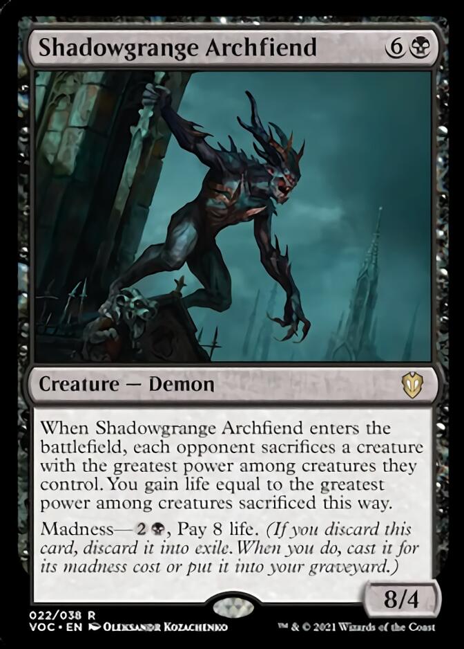 Shadowgrange Archfiend [Innistrad: Crimson Vow Commander] | Jack's On Queen