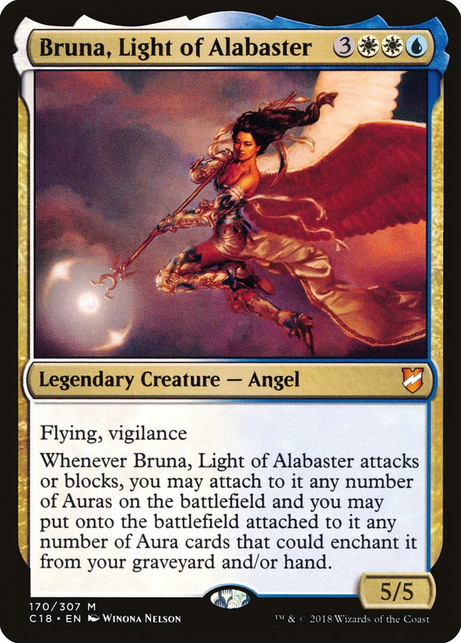 Bruna, Light of Alabaster (Oversized) [Commander 2018 Oversized] | Jack's On Queen
