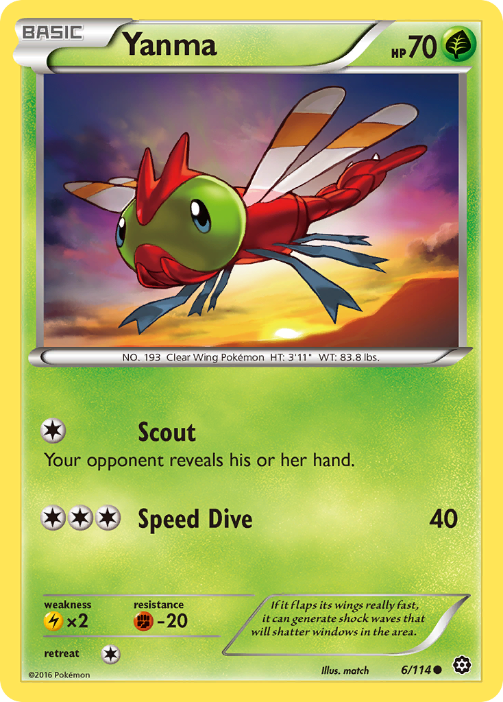 Yanma (6/114) [XY: Steam Siege] | Jack's On Queen