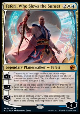 Teferi, Who Slows the Sunset (Promo Pack) [Innistrad: Midnight Hunt Promos] | Jack's On Queen
