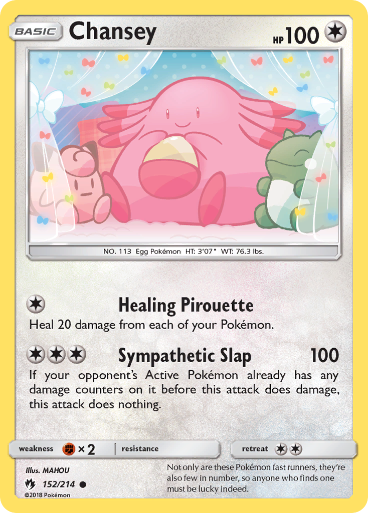 Chansey (152/214) [Sun & Moon: Lost Thunder] | Jack's On Queen