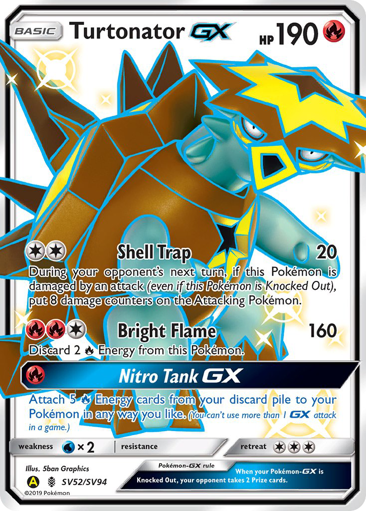 Turtonator GX (SV52/SV94) [Sun & Moon: Hidden Fates - Shiny Vault] | Jack's On Queen