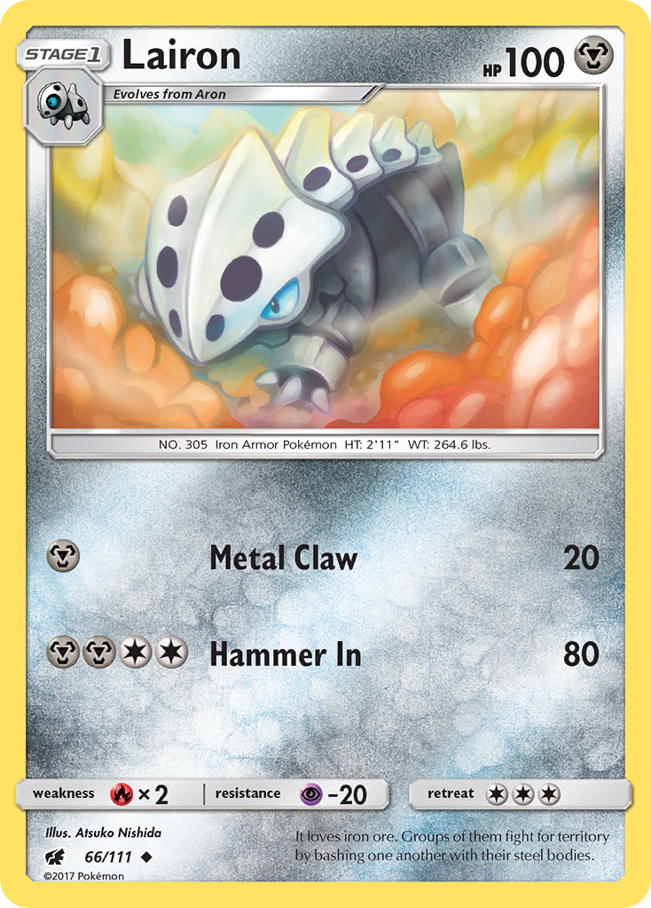 Lairon (66/111) [Sun & Moon: Crimson Invasion] | Jack's On Queen