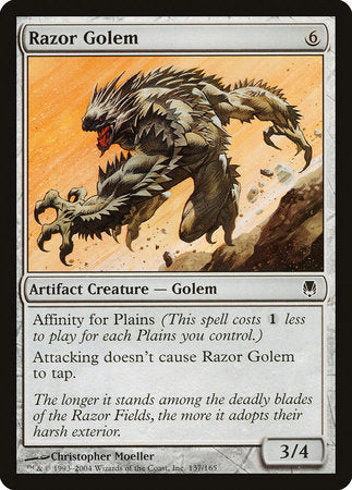 Razor Golem [Darksteel] | Jack's On Queen