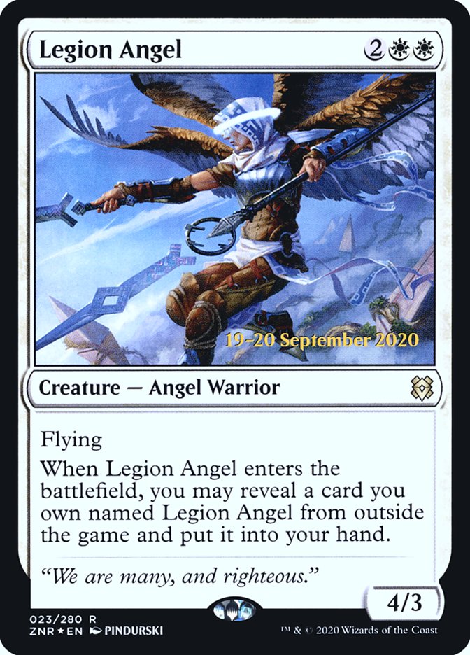 Legion Angel  [Zendikar Rising Prerelease Promos] | Jack's On Queen