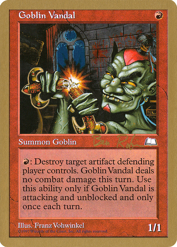 Goblin Vandal (Ben Rubin) [World Championship Decks 1998] | Jack's On Queen