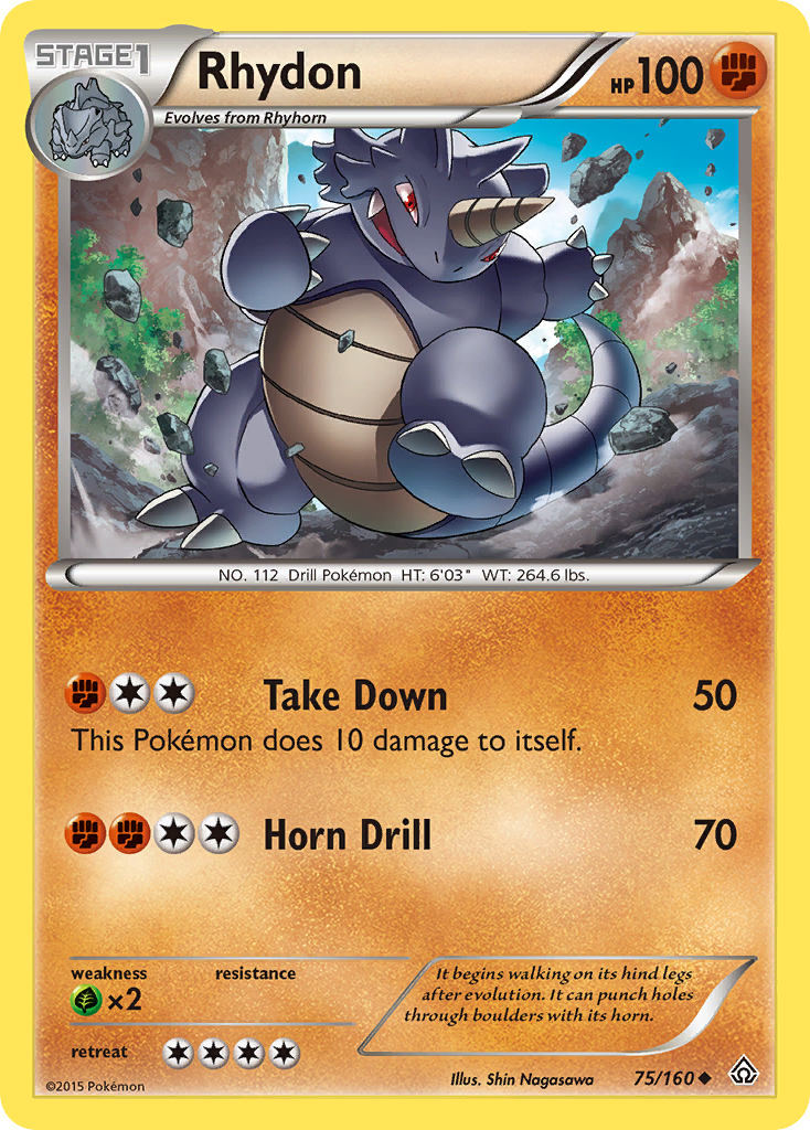 Rhydon (75/160) [XY: Primal Clash] | Jack's On Queen