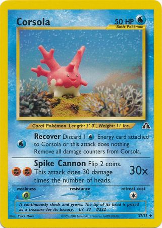 Corsola (37/75) [Neo Discovery Unlimited] | Jack's On Queen