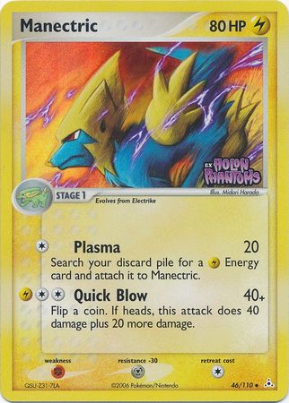 Manectric (46/110) (Stamped) [EX: Holon Phantoms] | Jack's On Queen