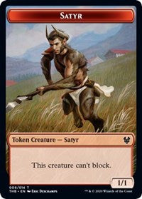 Satyr // Spider Double-sided Token [Theros Beyond Death Tokens] | Jack's On Queen