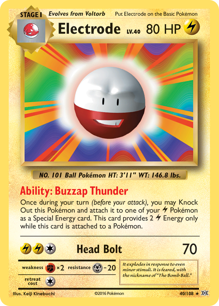 Electrode (40/108) [XY: Evolutions] | Jack's On Queen