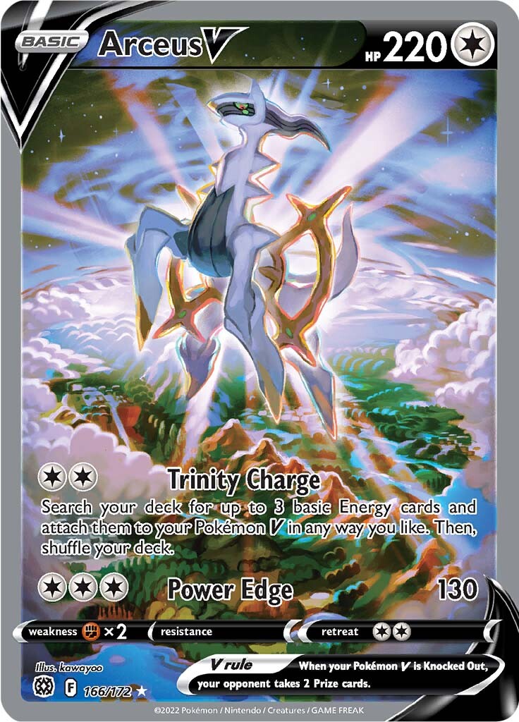 Arceus V (166/172) [Sword & Shield: Brilliant Stars] | Jack's On Queen