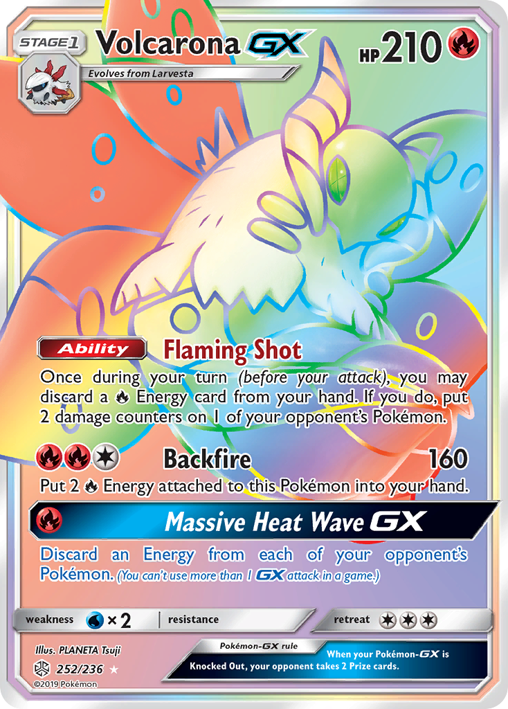 Volcarona GX (252/236) [Sun & Moon: Cosmic Eclipse] | Jack's On Queen