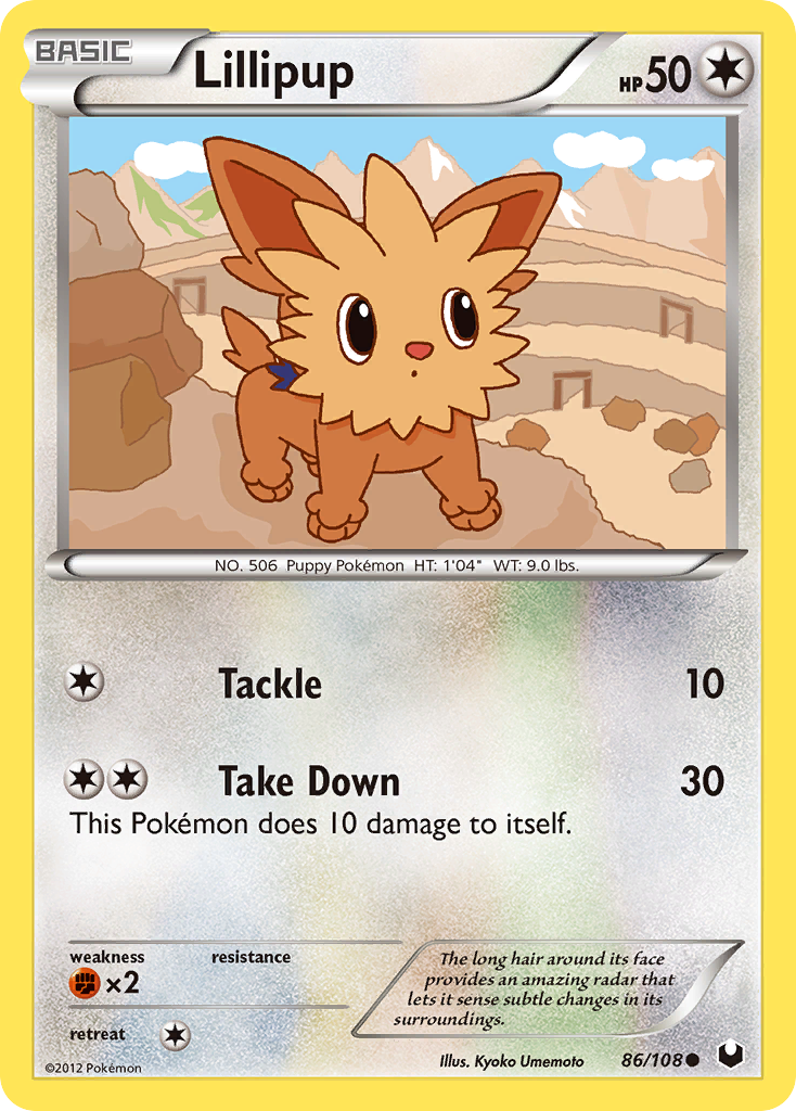 Lillipup (86/108) [Black & White: Dark Explorers] | Jack's On Queen